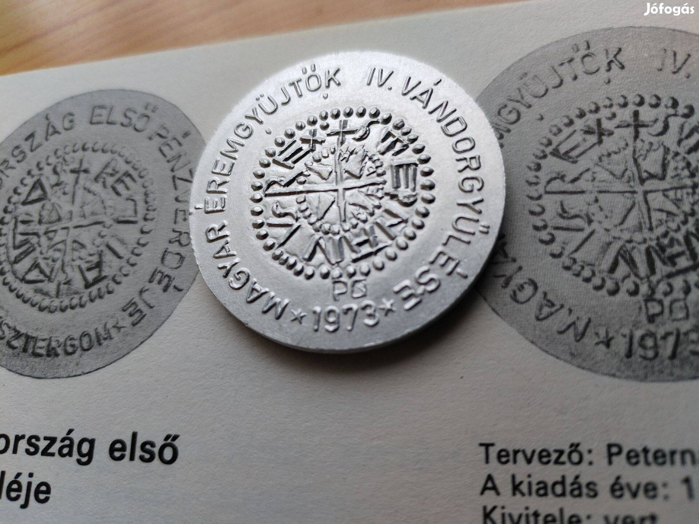 Ritka1973-as Peternák érem Magyarország Első Pénzverdéje ri