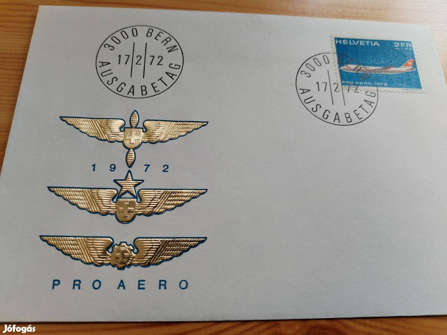 Ritka 1972-es Svájci légiposta FDC