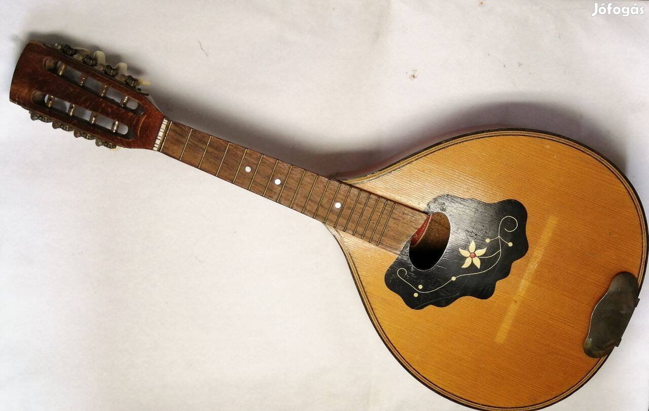 Ritka 8 húros Mandolin Csehország 1950-s évek