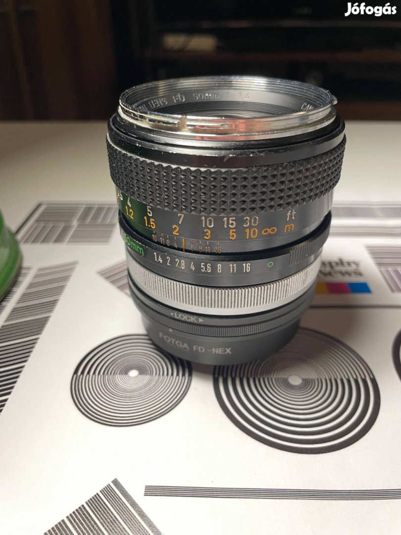 Ritka Canon FD 50mm f1.4 Silver nose