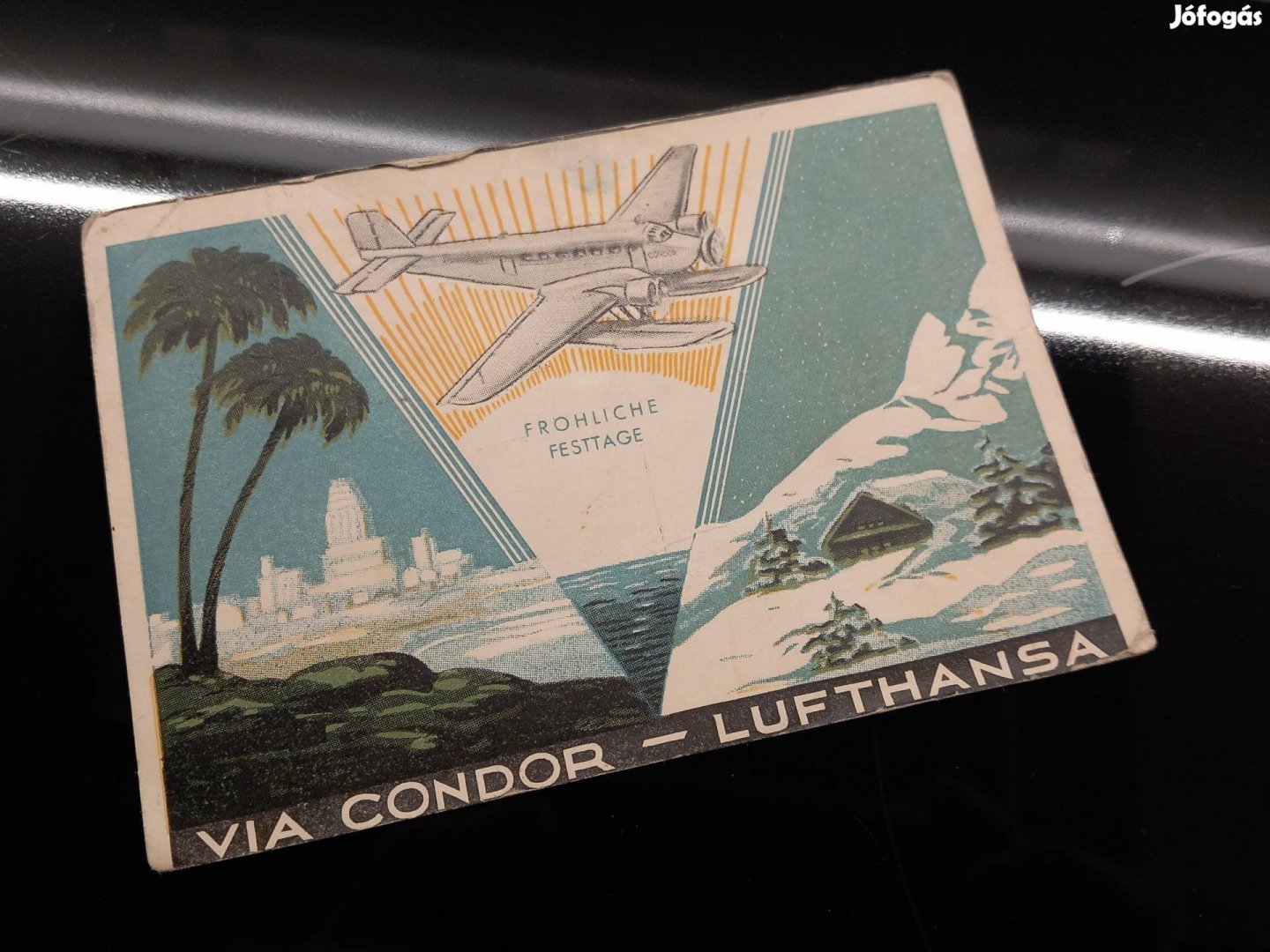 Ritka Lufthansa repülős képeslap