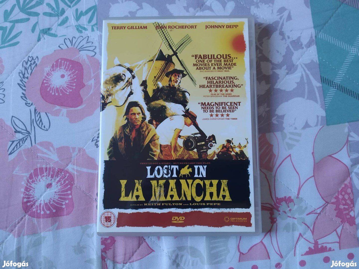 Ritka! Lost in la Mancha dvd Johnny Depp, Terry Gilliam