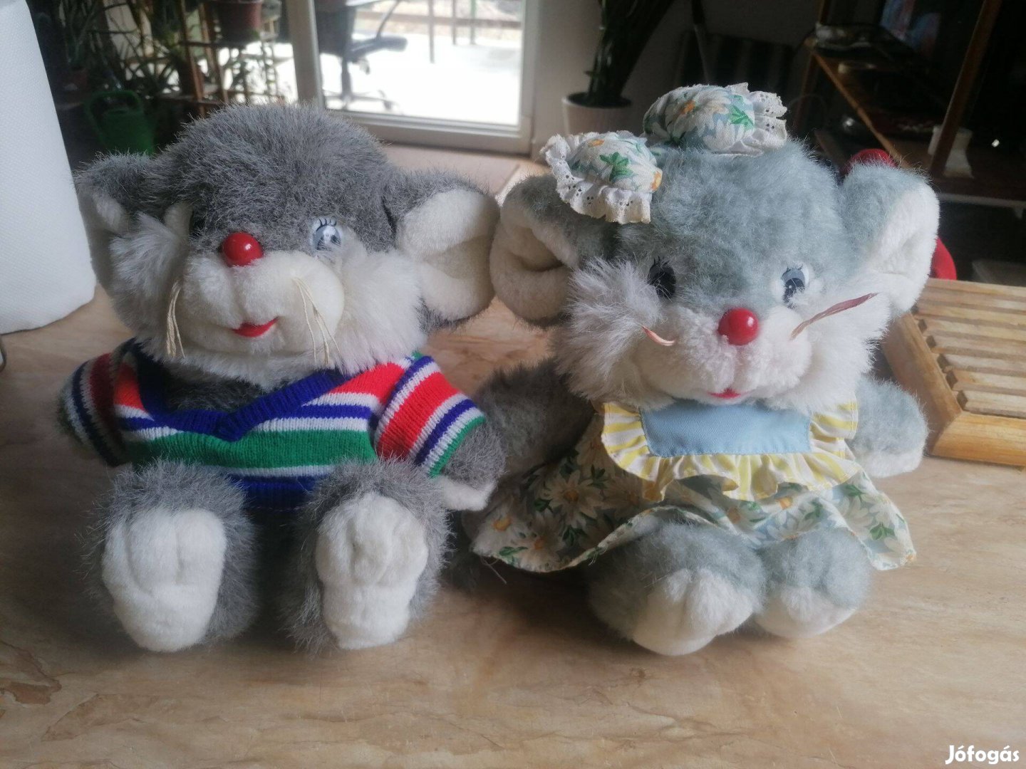 Ritka, vintage, plüss egérpár eladó!