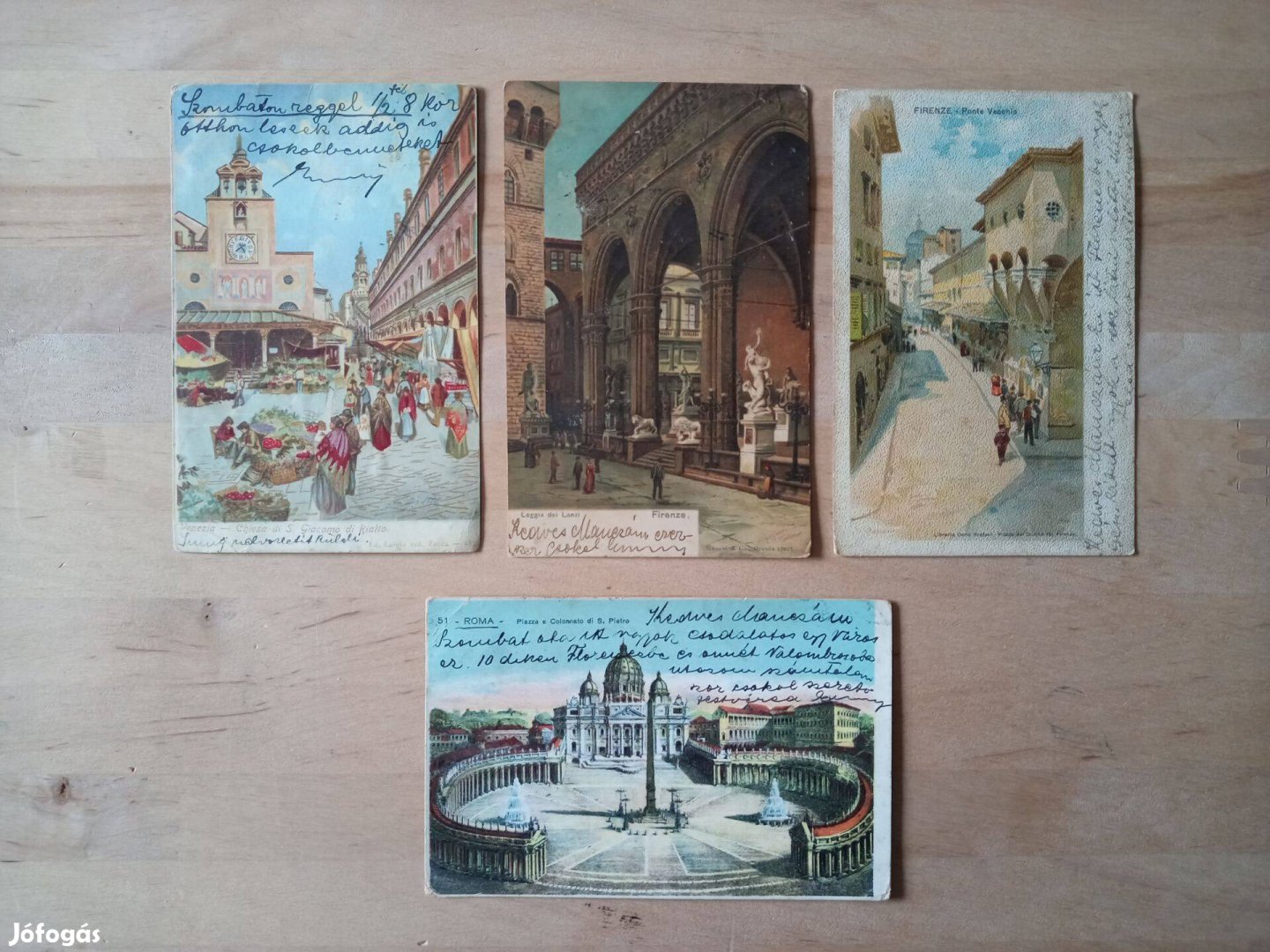 Ritka antik Olaszország litográfia litho képeslap 1903-1904