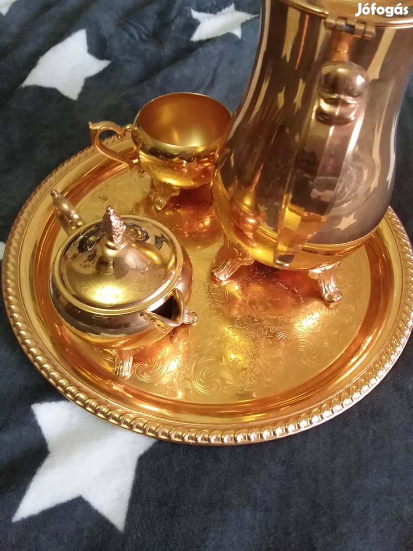 Ritka készlet, valódi 24 karátos arannyal