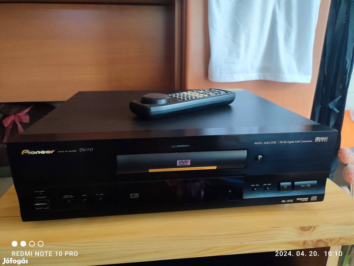 Ritkán felbukkanó Pioneer DV-717 DVD Player Hibátlan szép állapot!