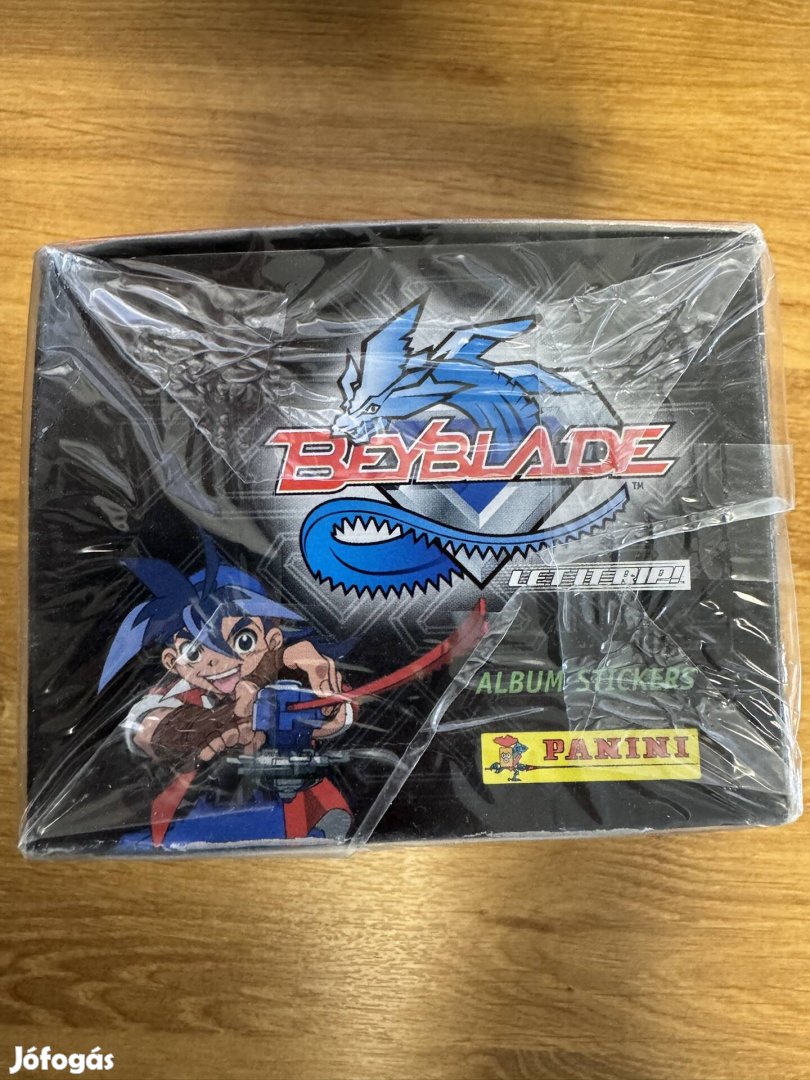 Ritkaság Beyblade Panini matrica bontatlan doboz 50db