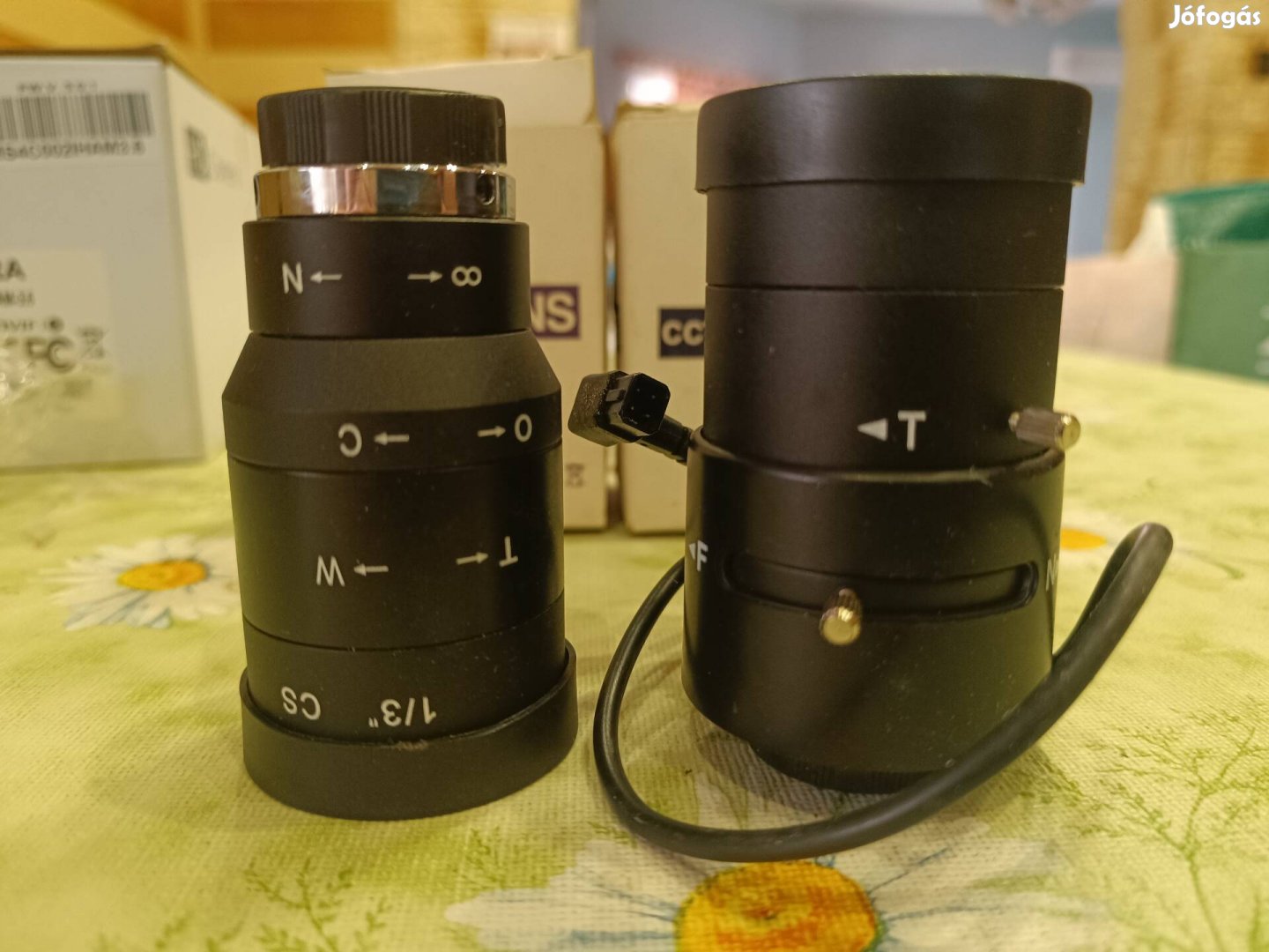 Ritkaság! 2db HF0550M CCTV objektív - 5-50mm