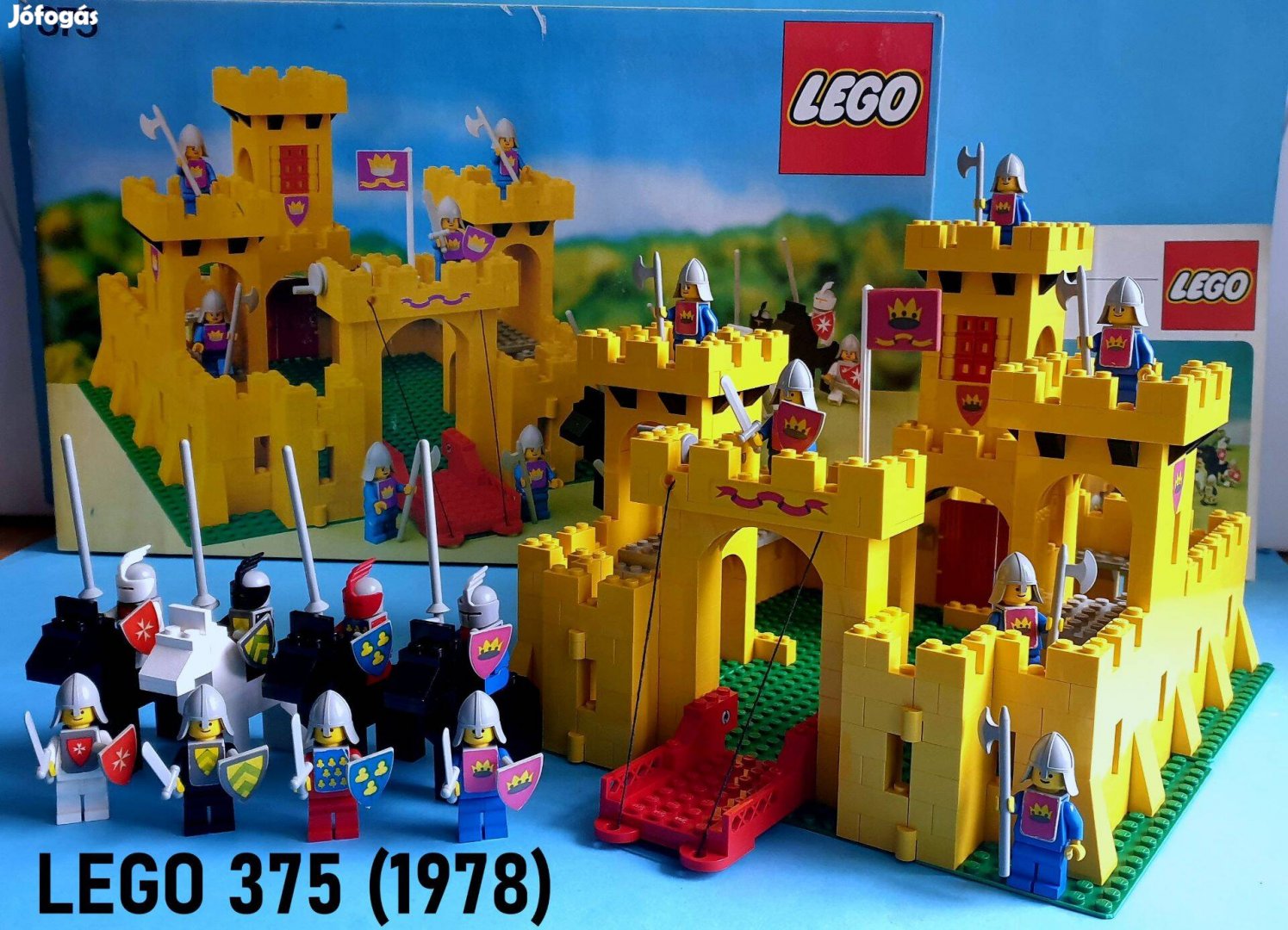 Ritkaság! LEGO Classic Castle 375 1978 gyűjtői állapot,