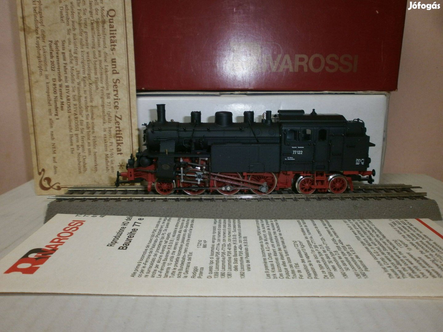 Rivarossi 1360 - DB - BR 77 - gőzmozdony - H0