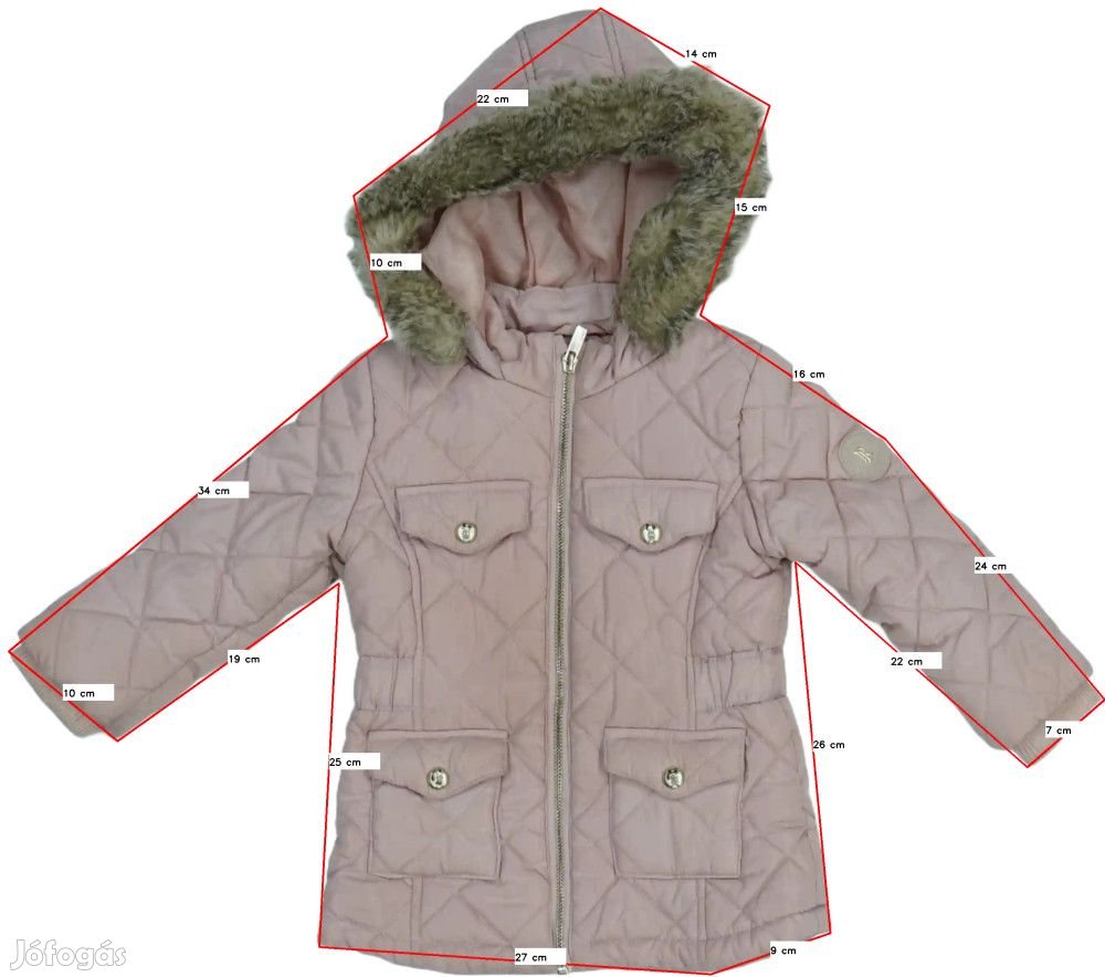 River Island Használt (újszerű) Lány Télikabát (Méret: 98)