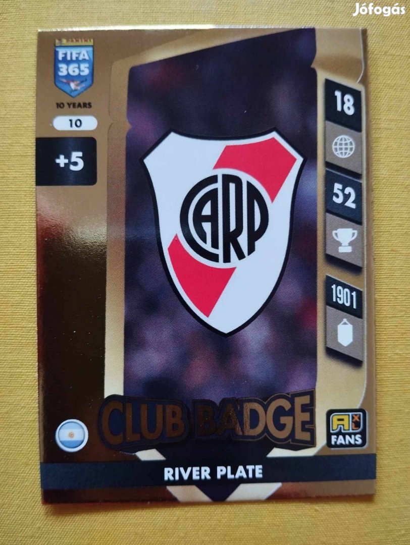 River Plate FIFA 365 2025 Club badge csapatcímer focis kártya