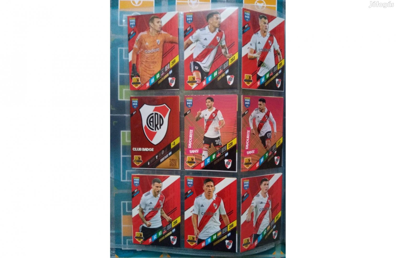 River Plate Teljes sor Panini Fifa 365 2024 kártya