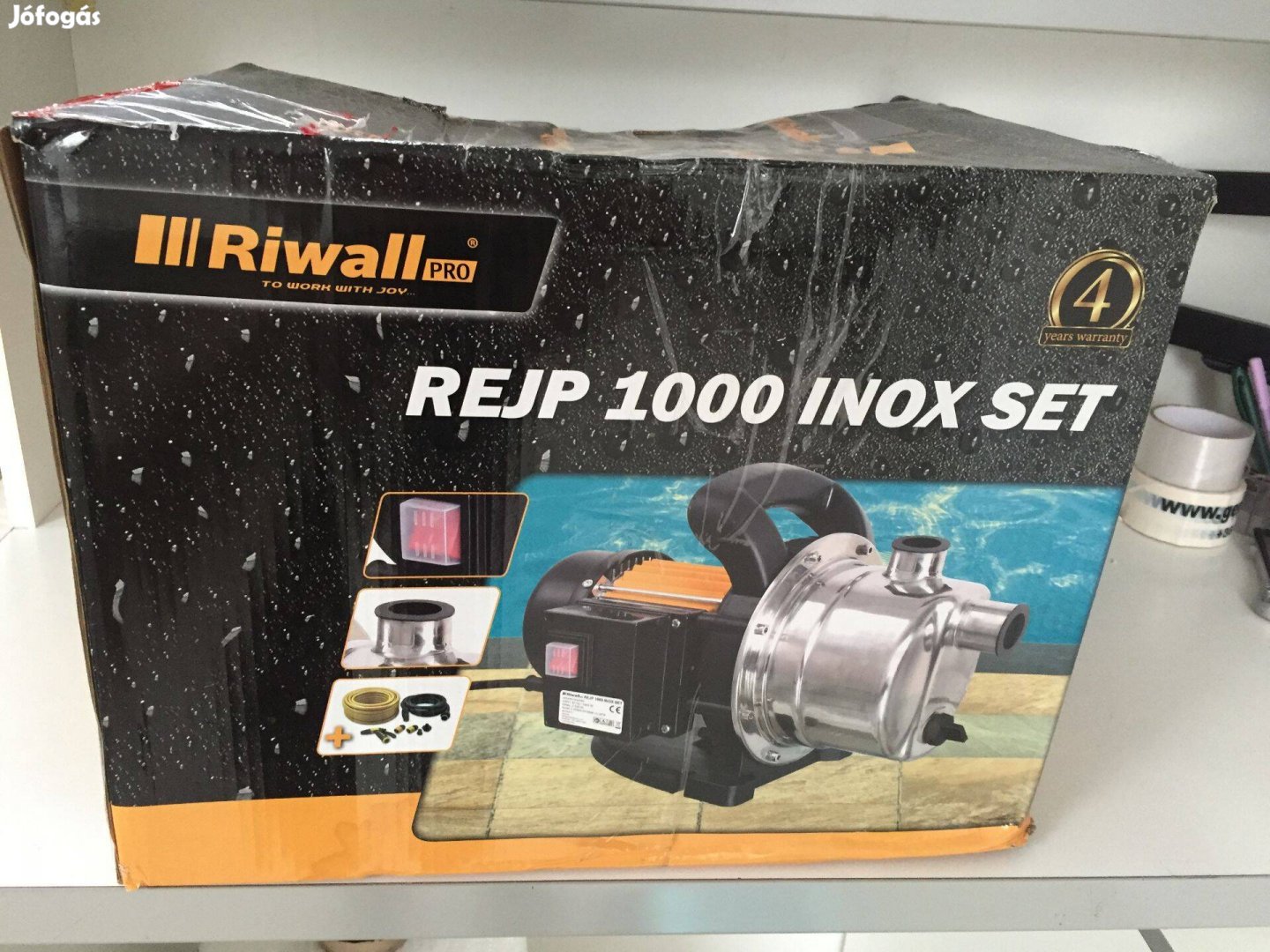 Riwall Pro Rejp 1000 Inox SET Kerti szivattyú készlet 1000W