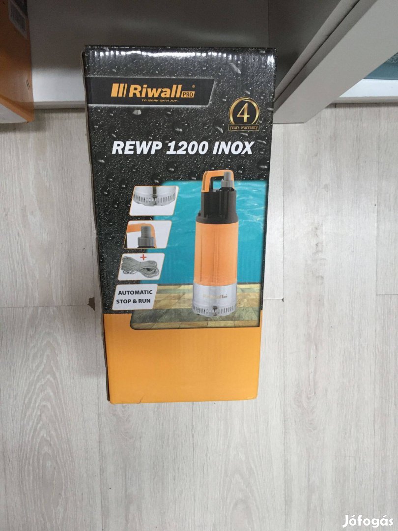 Riwall Pro Rewp 1200 Univerzális búvárszivattyú 1200W Inox tiszta víz