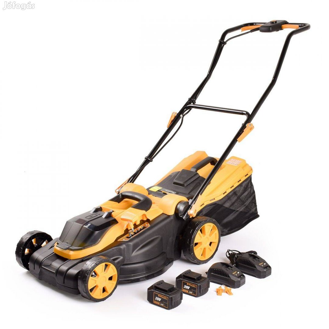 Riwall Ralm 3820 set - akkus fűnyíró 20V s szénkefe nélküli motorral