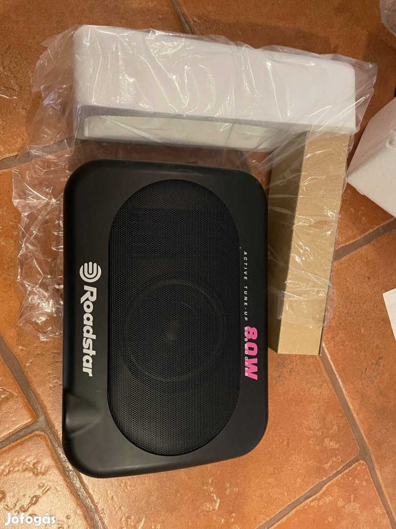 Roadstar autóhifi aktiv szub, mini box, új, NOS készülék.
