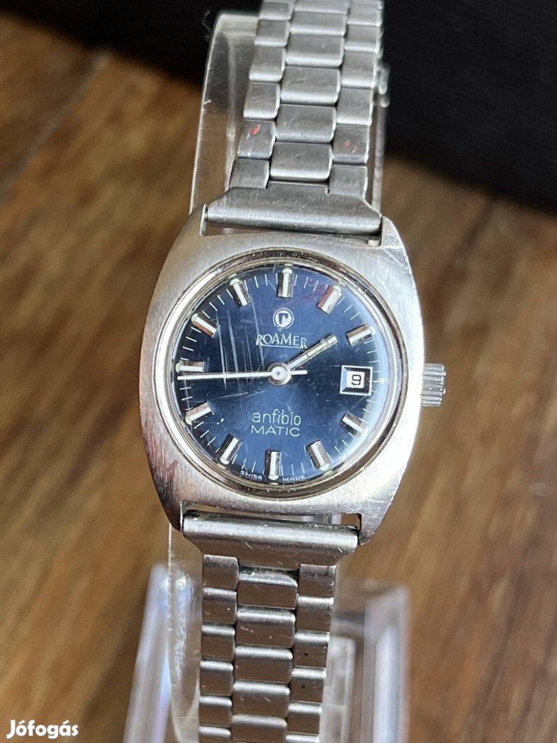 Roamer Anfibio Matic Date vintage automata női karóra