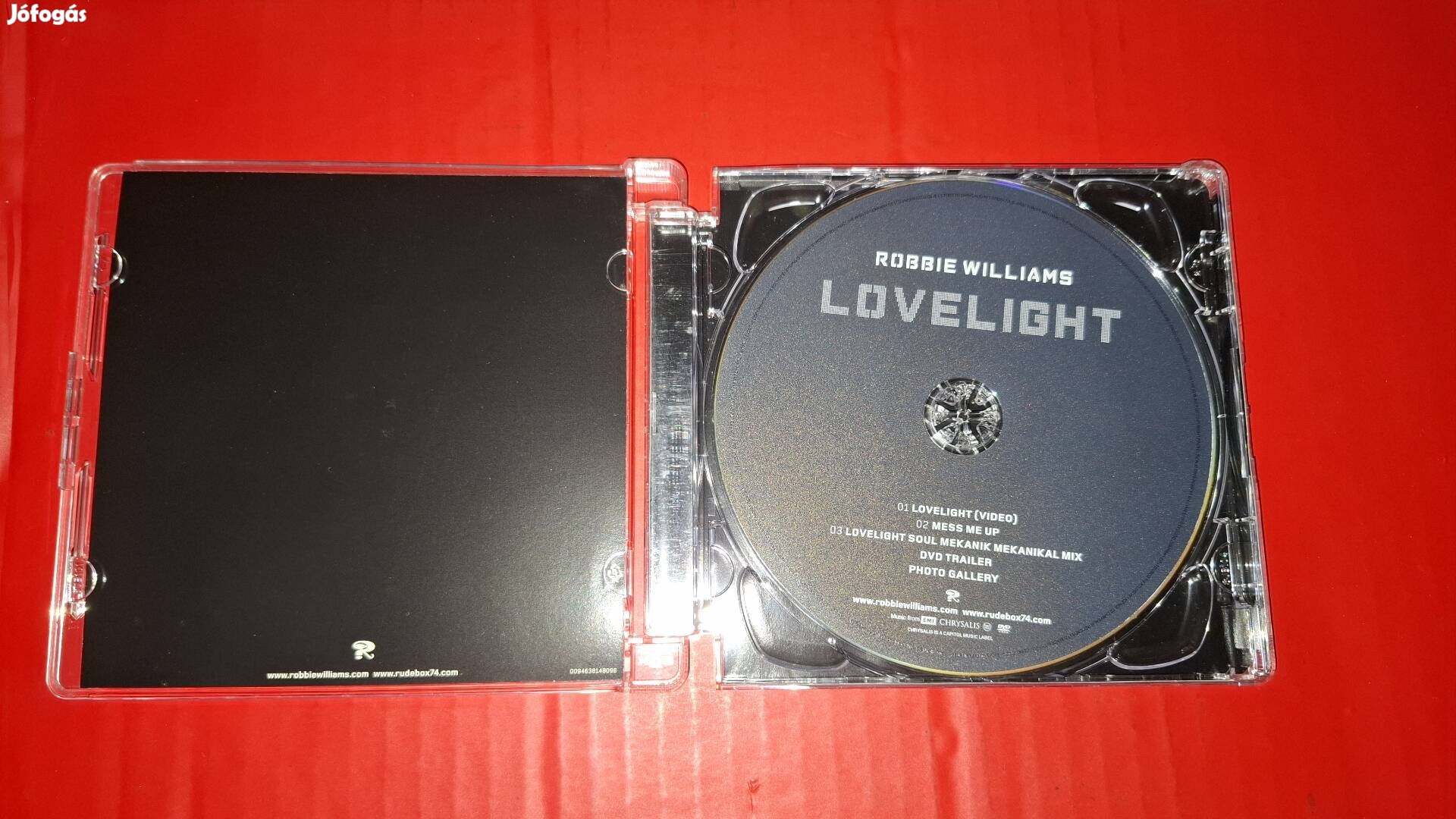 Robbie Williams Lovelight (maxi ) Dvd 2006