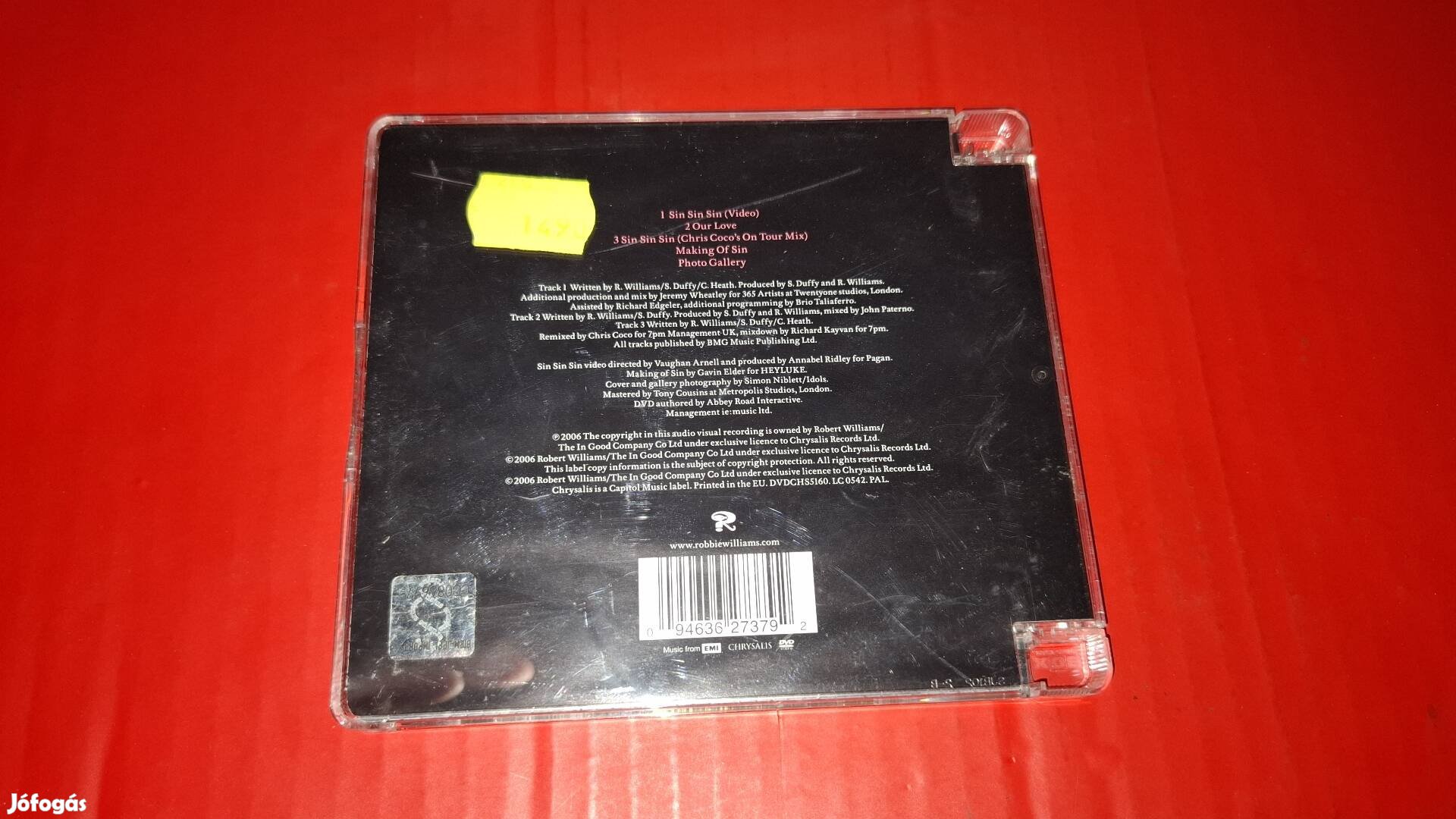 Robbie Williams Sin Sin Sin ( maxi ( Dvd 2006