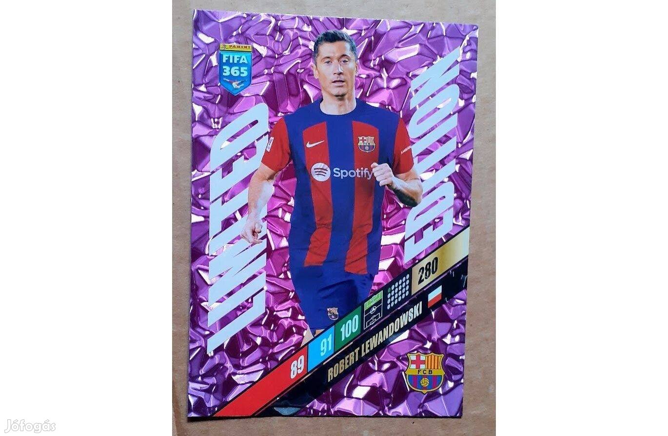 Robert Lewandowski Barcelona XXL focis kártya Panini FIFA 365: 2024