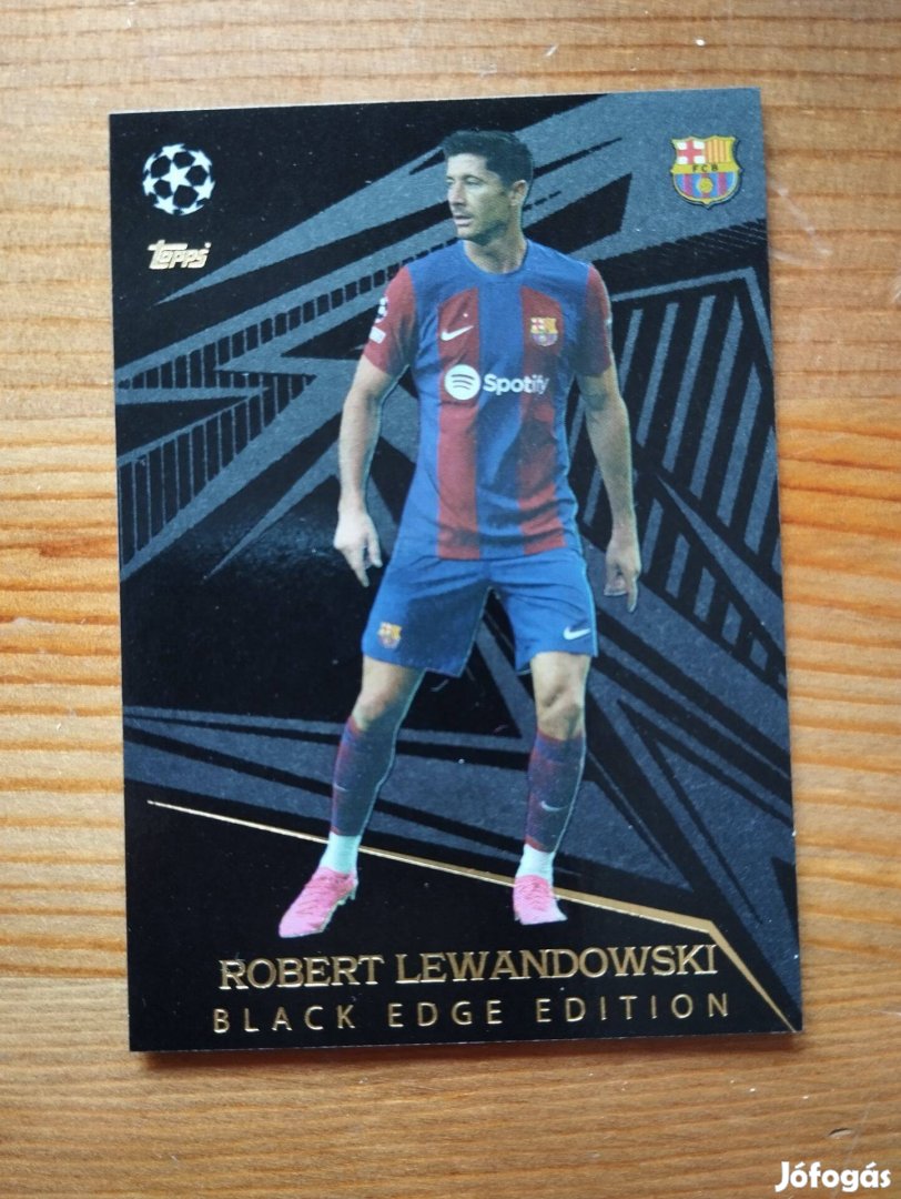 Robert Lewandowski (Barcelona) Black Edge BL Extra 2023 kártya