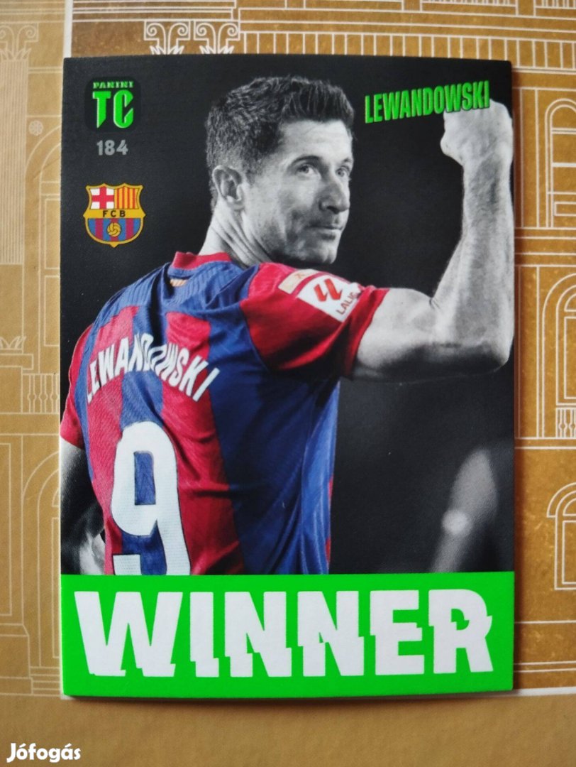 Robert Lewandowski (Barcelona) Winner Top Class 2024 focis kártya