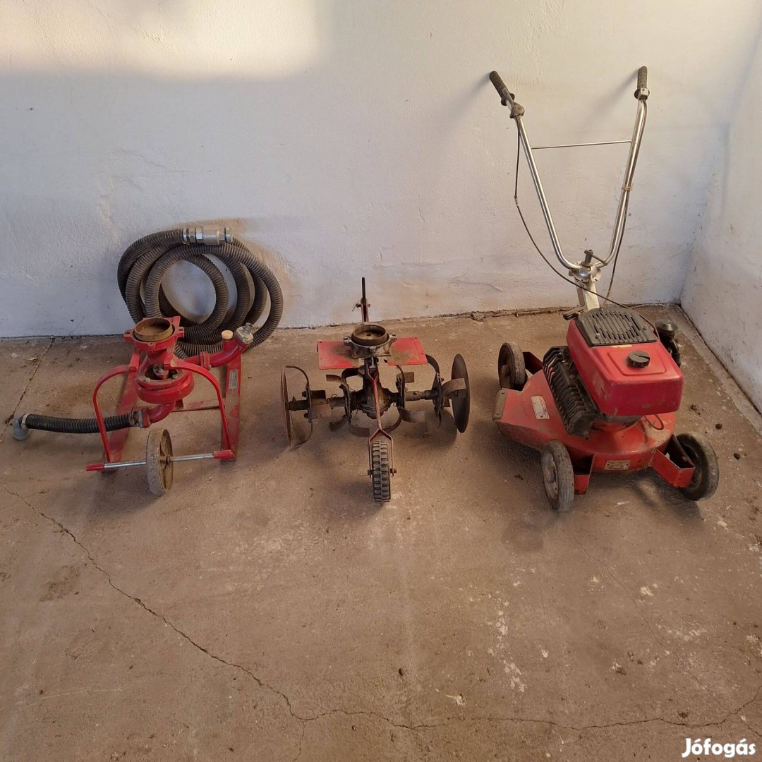 Robi 55 kerti kapa, fűnyíró, szivattyú