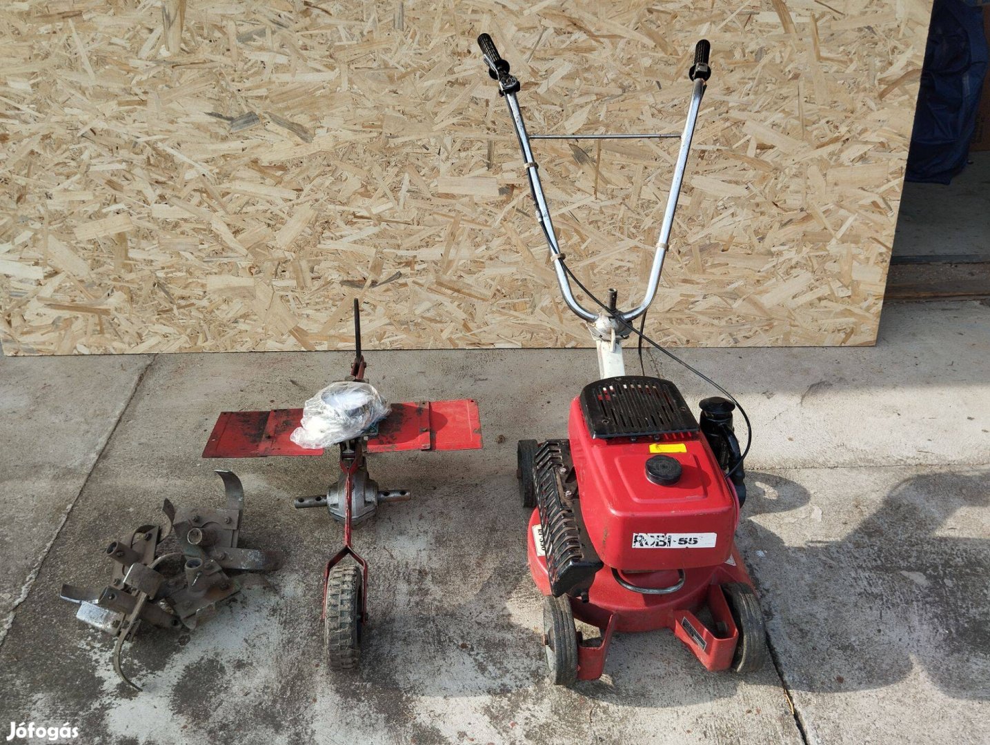 Robi 55 rotációs kapa fűnyíró adapterrel