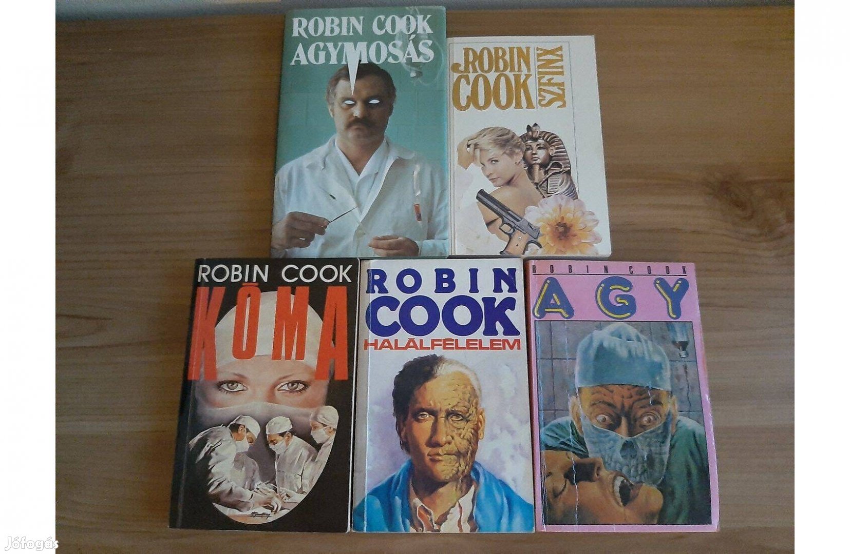 Robin Cook könyvek Agymosás Szfinx Kóma Halálfélelem Agy