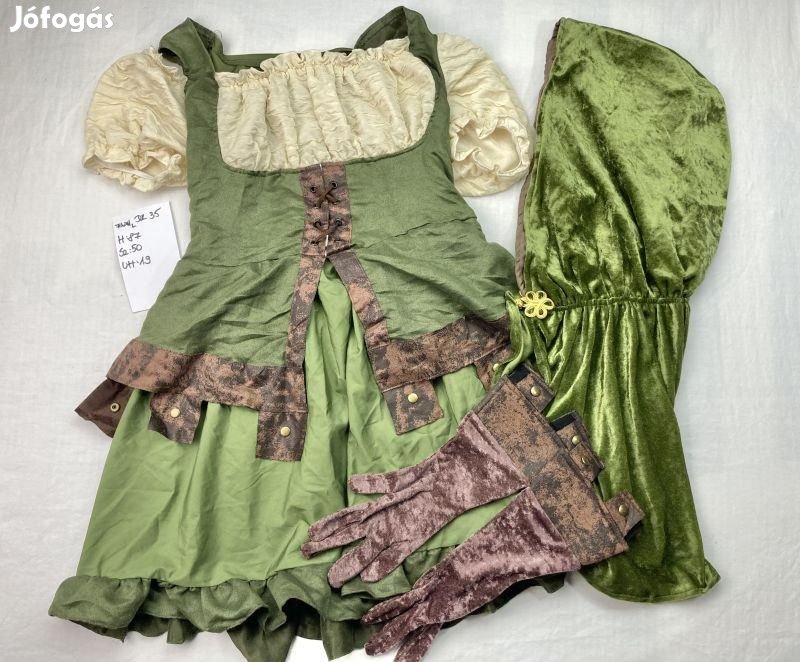 Robin Hood jelmez, női íjász jelmez, felnőtt jelmez DK35