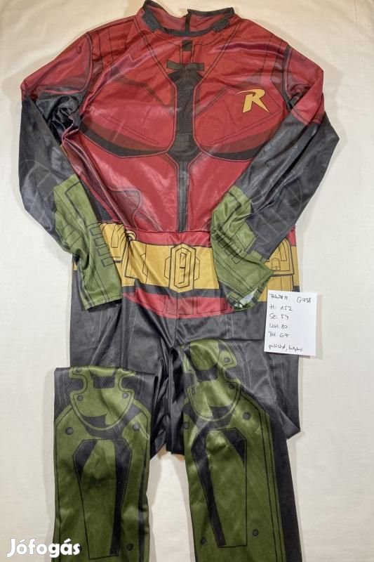 Robin jelmez, felnőtt jelmez G738