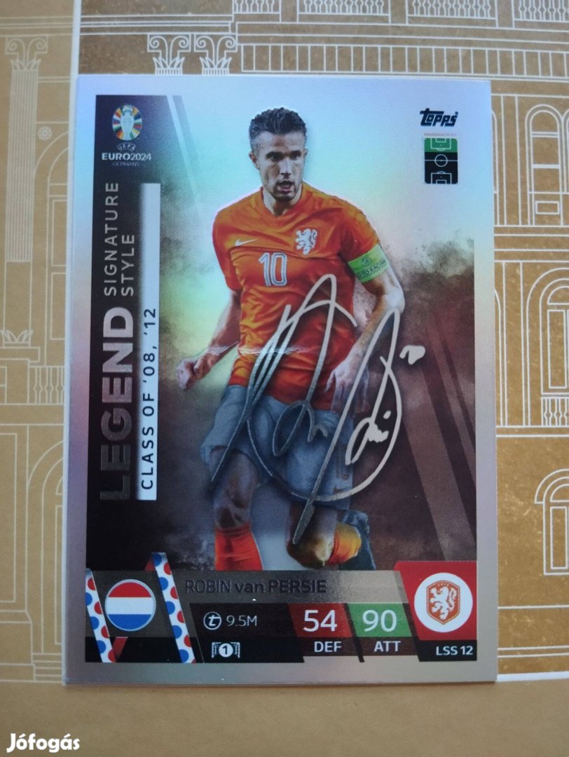 Robin van Persie (Hollandia) Legend Signature Style Euro 2024 kártya