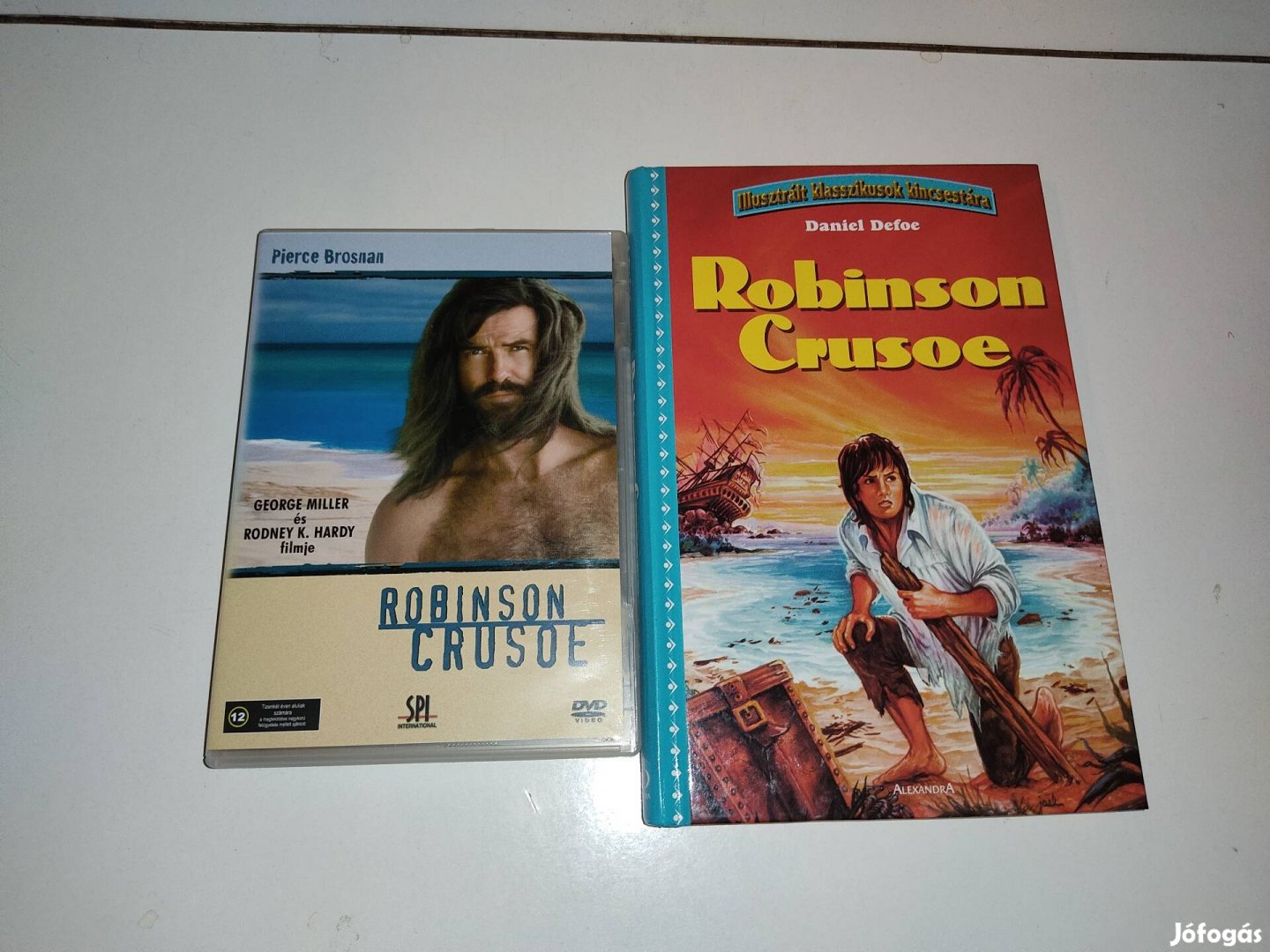 Robinson Crusoe DVD magyar szinkronnal + könyv egyben