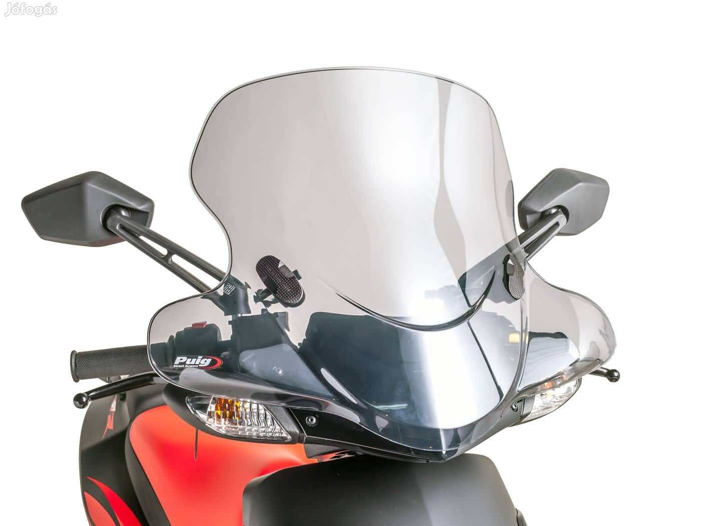 Robogó szélvédő Puig City Touring füstös, Aprilia SR 50 R 05-15