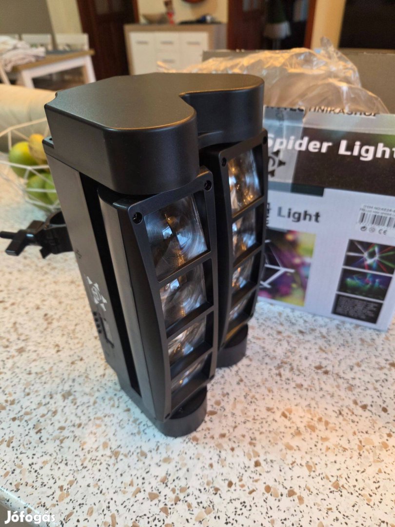 Robot lámpa RGB LED 8x3W