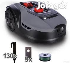 Robotfűnyíró garázzsal!20-60 mm vágási magasság, esőérzékelő