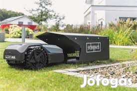 Robotfűnyíró garázzsal!20-60 mm vágási magasság, esőérzékelő