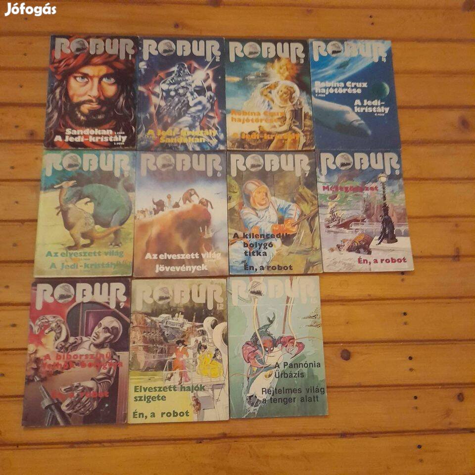 Robur 1-9, 12, 16 számok egyben eladóak