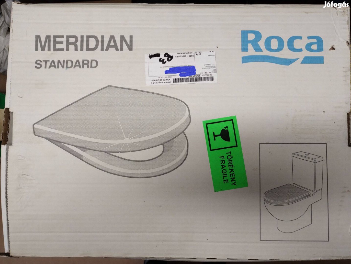 Roca Meridian WC ülőke és fedél fehér színben