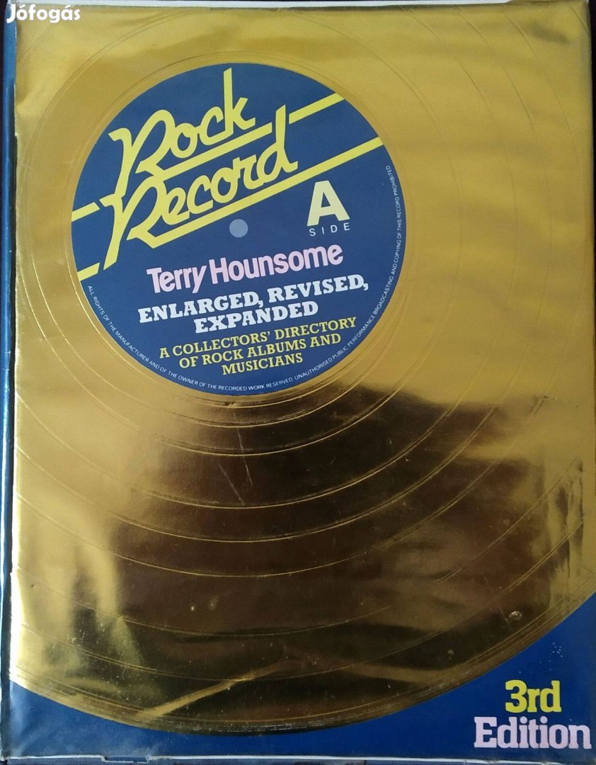 Rock Record ( 3rd. kiadás, 1987 ) angol nyelvű könyv