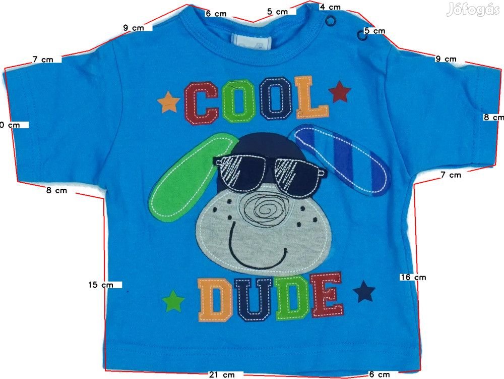 Rock a Bye Baby Új (címkés) Fiú Póló (Méret: 68)