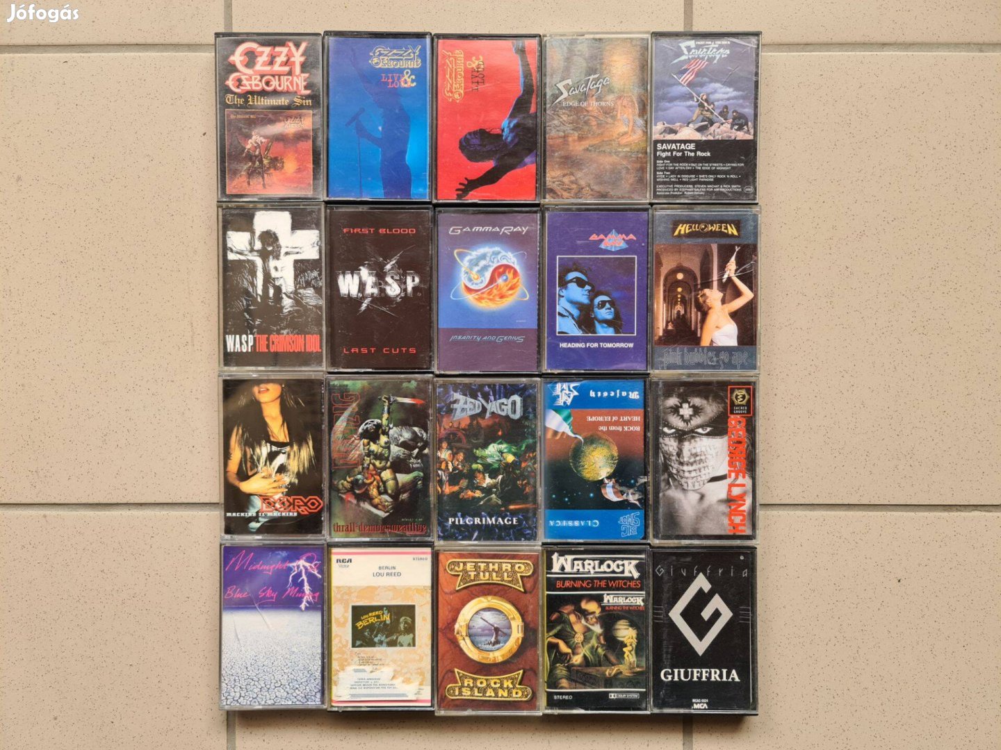 Rock metál kazettás magnó deck kazetta gyűjtemény 31 db