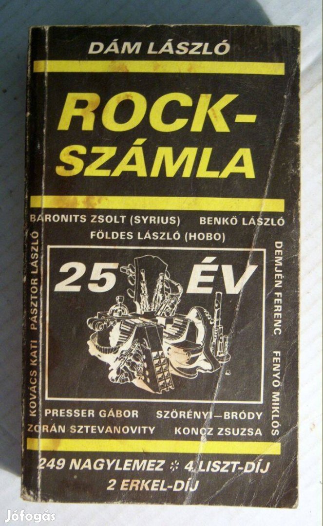 Rockszámla (Dám László) 1987 (viseltes) 8kép+tartalom