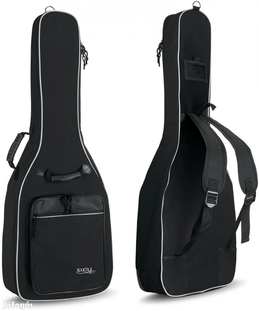 Rocktile 3/4 & 7/8 Klasszikus Gitár Tok Párnázott, Fekete