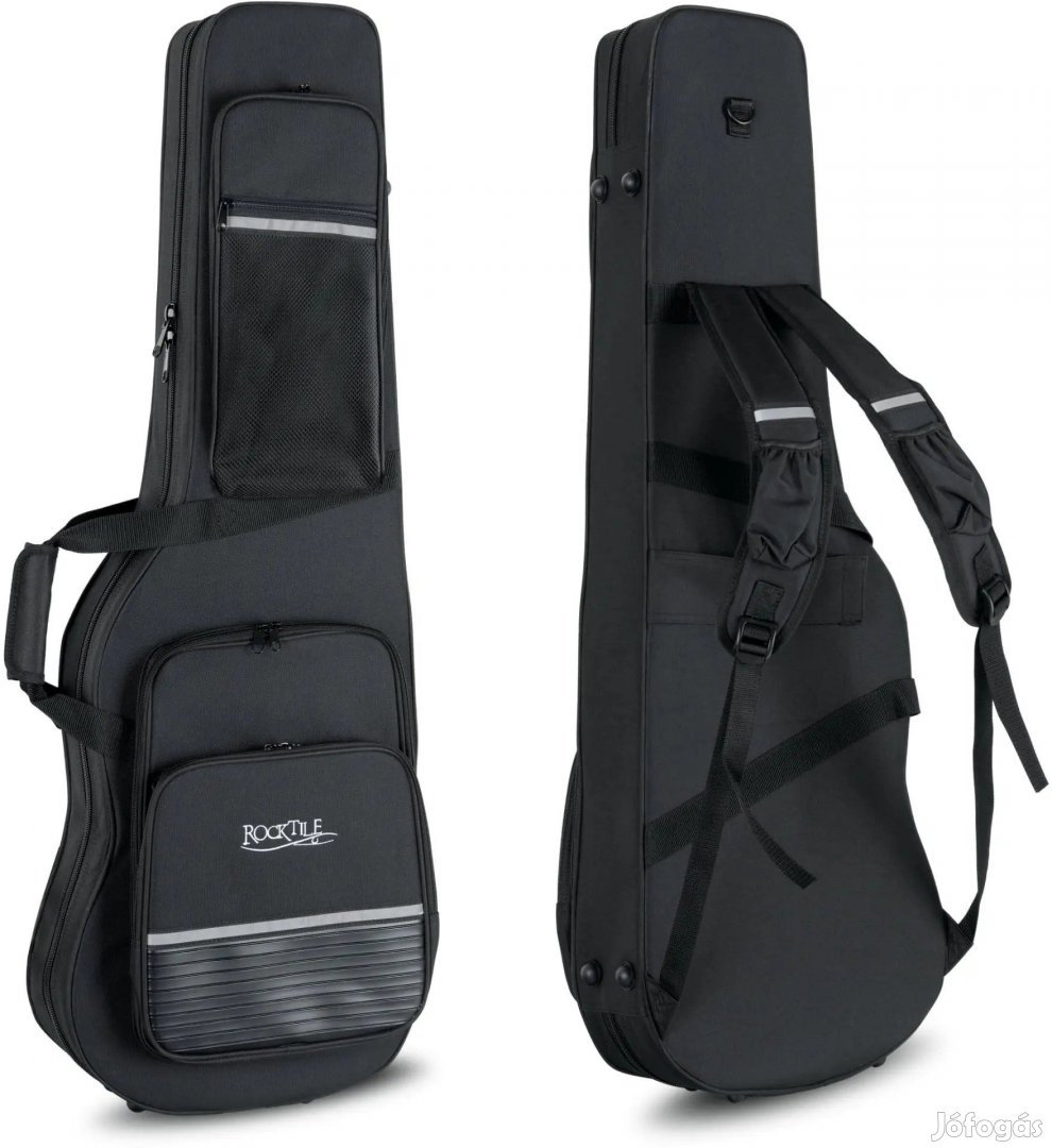 Rocktile 4/4 Elektromos Gitár Tok Könnyű Fekete