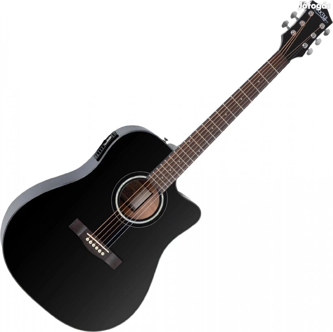 Rocktile D-60CE Akusztikus Acélhúros Gitár Fekete