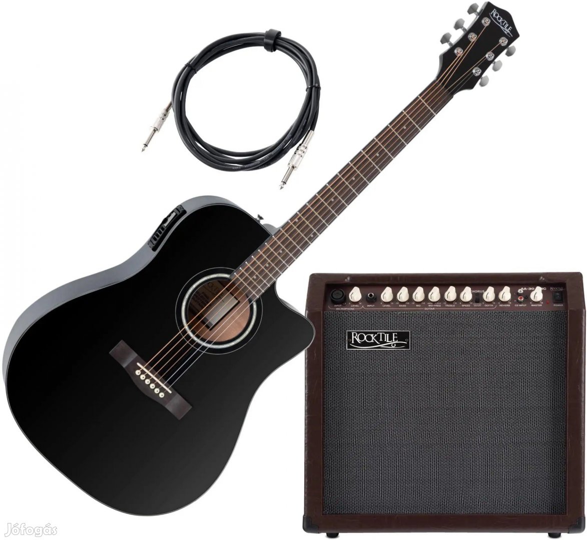 Rocktile D-60 CE EQ Songwriter Pro Készlet Rocktile Eric Akusztikus