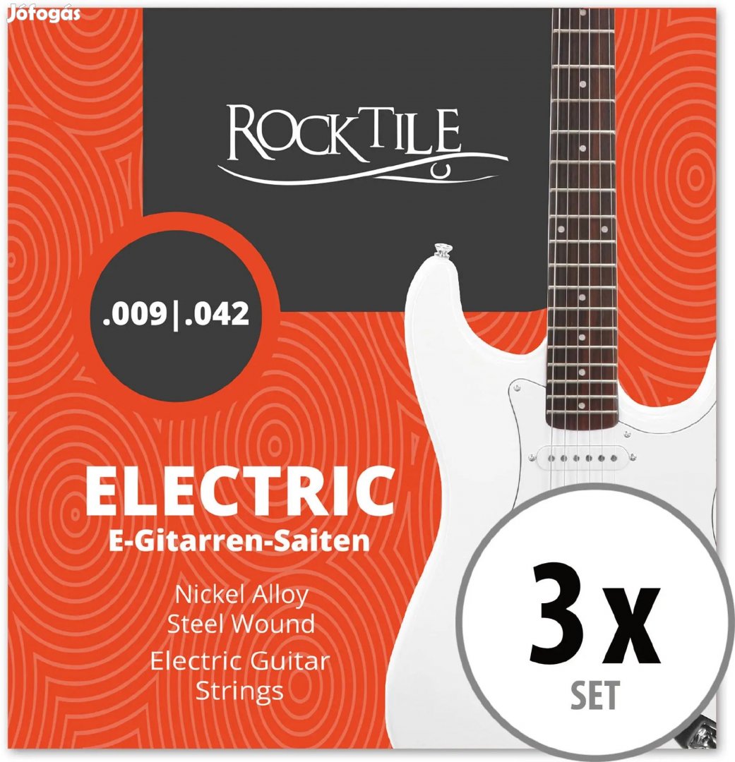 Rocktile Elektromos Gitár Húrok 3 darabos készlet