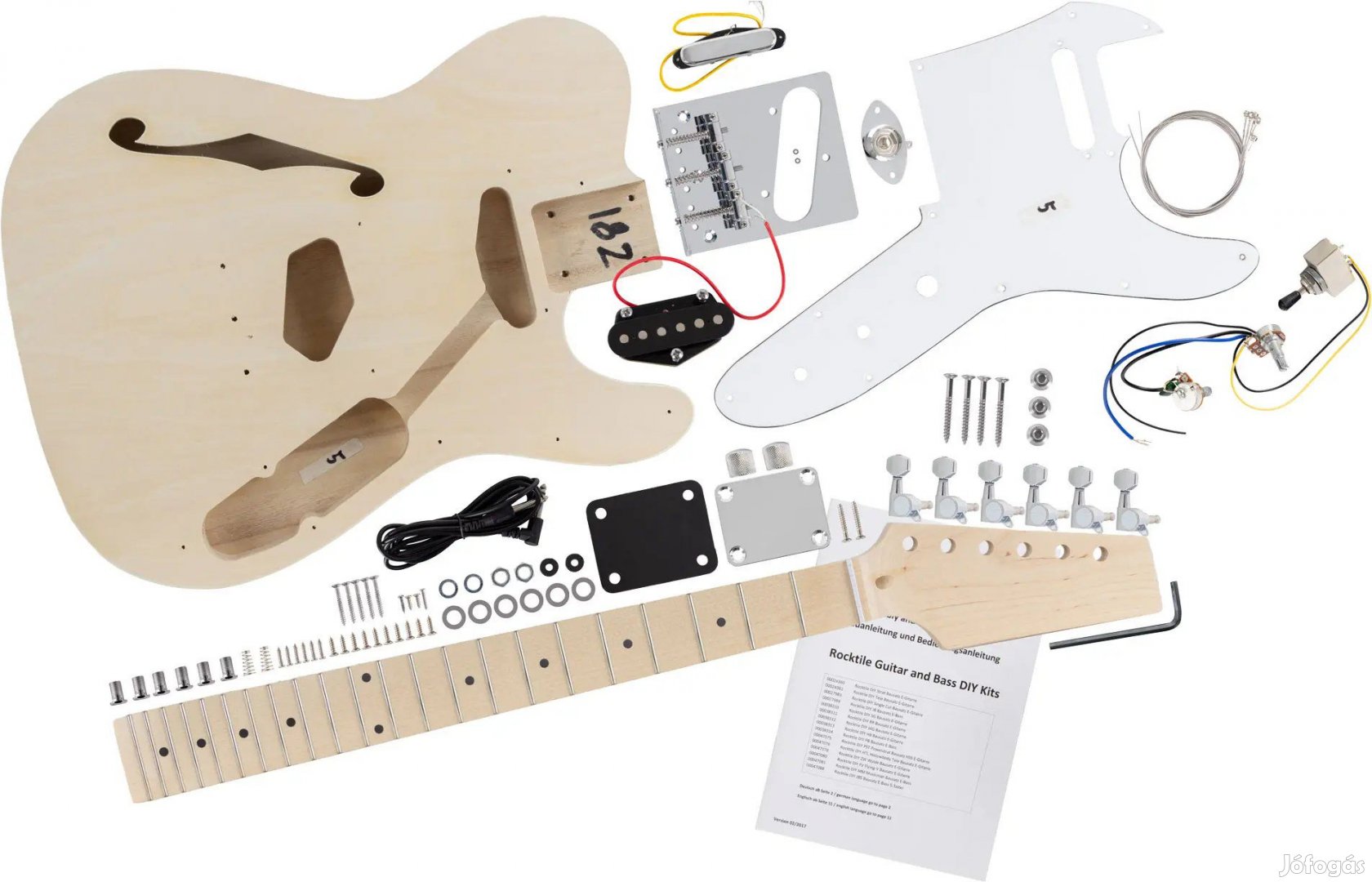 Rocktile Elektromos Gitár Kit Üreges Test TL Stílus